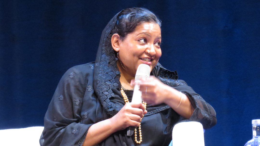 Sareen Malik of the African Civil Society Network on Water and Sanitation at Stockholm World Water Week. Photo: Netherlands Water Partnership