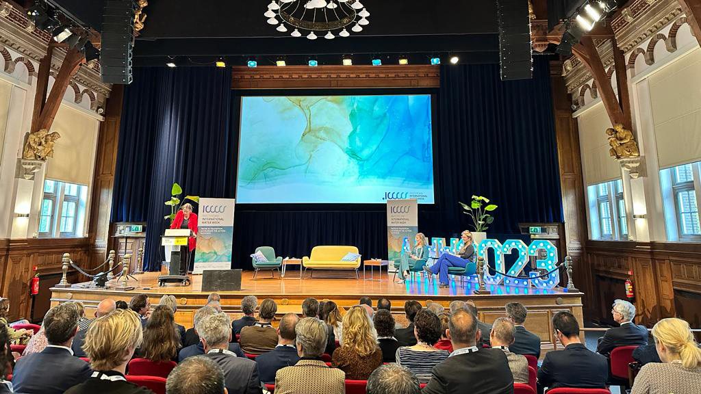 Meike van Ginneken, Dutch Special Envoy for International Water Affairs, at the Integrated Leaders Forum 2023.