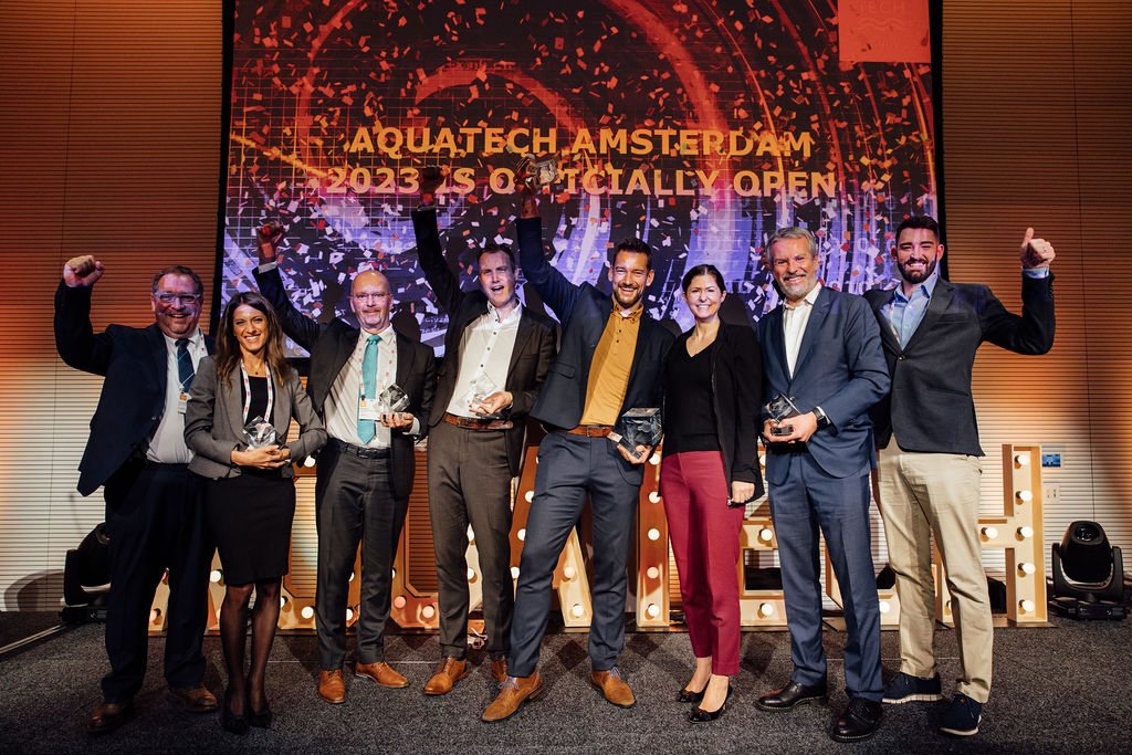 Winners of the Aquatech Innovation Awards 2023. Photo: Aquatech - RAI Amsterdam