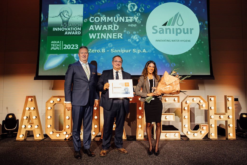 Sanipur, winner of the Aquatech Innovation Community Award. Photo: Aquatch - RAI Amsterdam