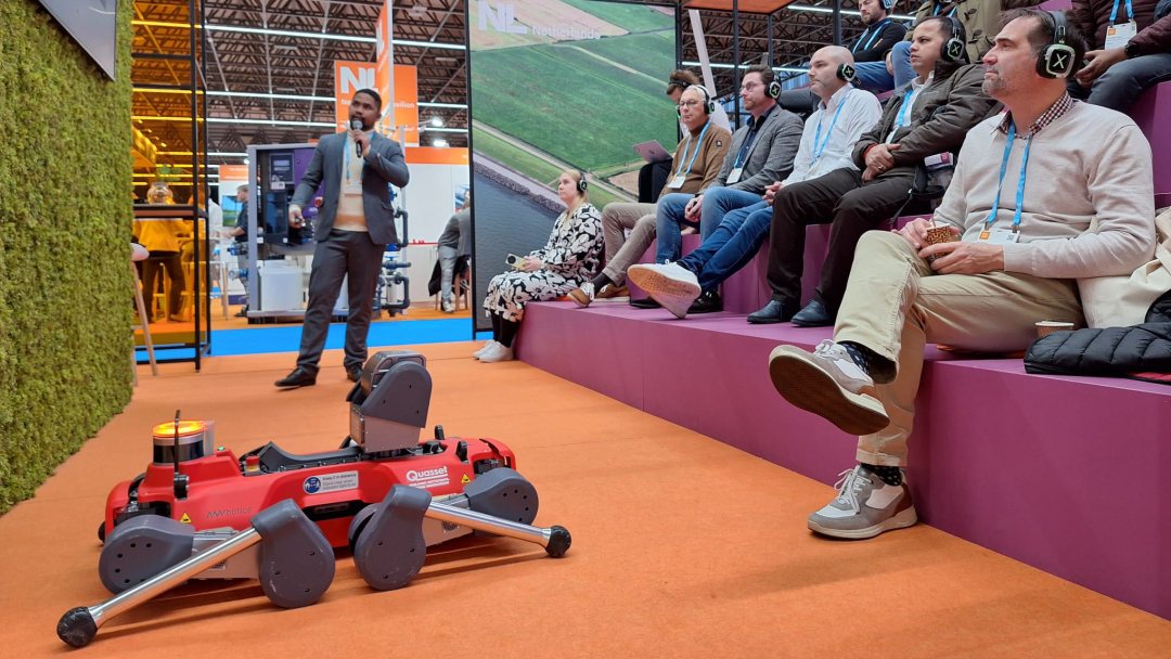 Quasset's presentation at the Netherlands Lounge at Aquatech Amsterdam 2023.