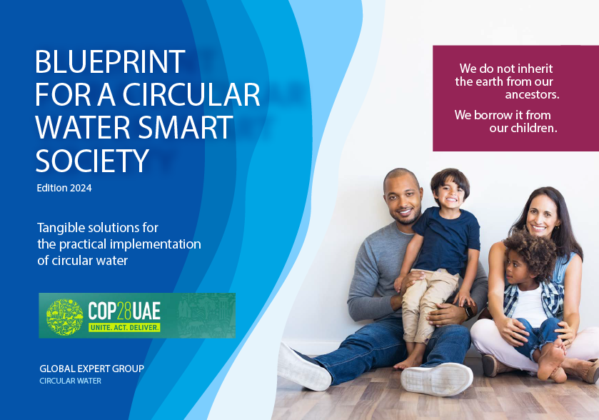 Cover of the Blueprint for a Circular Water Smart Society by the Global Circular Water