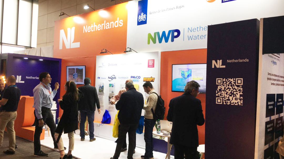 Netherlands Pavilion at ACODAL 2023. Photo: Netherlands Water Partnership