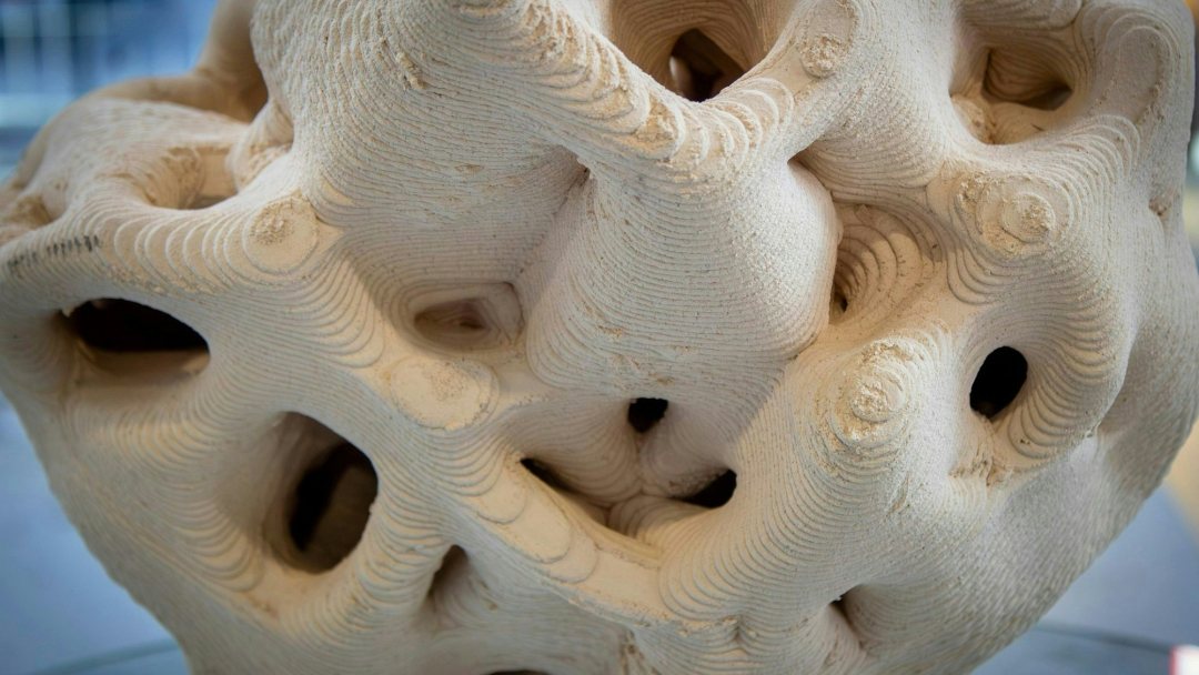 3D-printed clay reef designed by Urban Reef. Photo: Urban Reef.