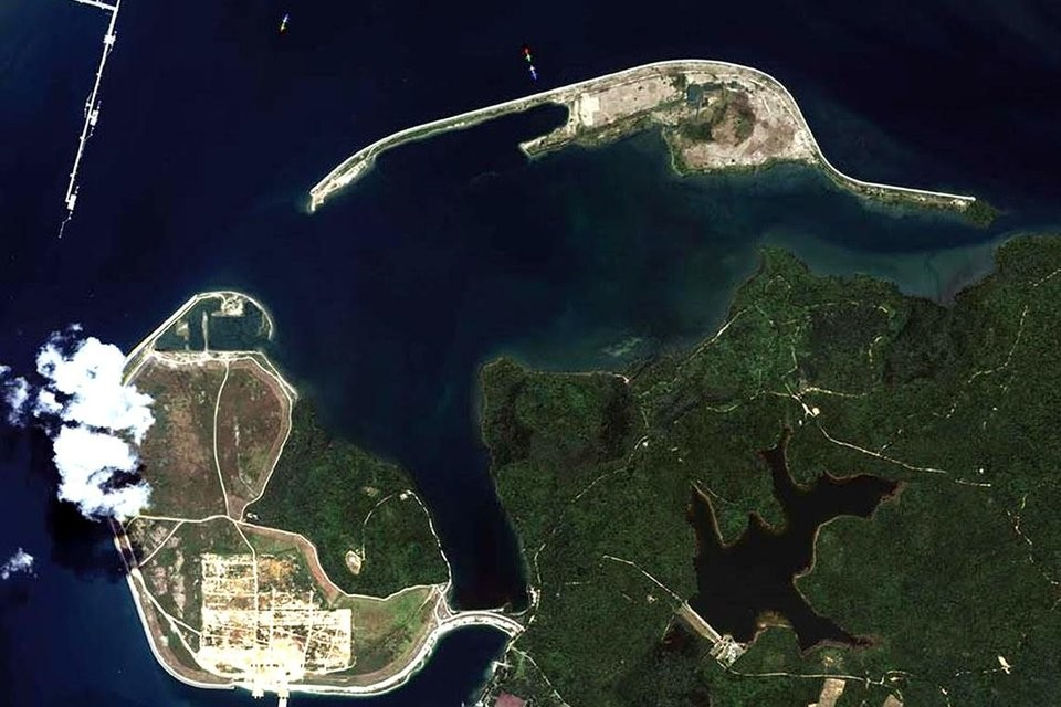 The polder area at Pulau Tekong in 2016. Photo credit: Kari.
