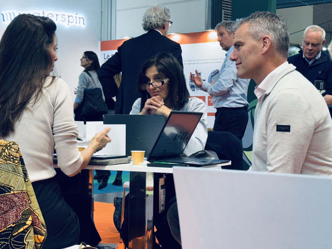 Matchmaking at Ecomondo, Italy. Photocredits: Water Alliance