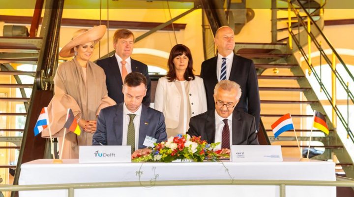 The Signing Ceremony of TU Delft and GFZ