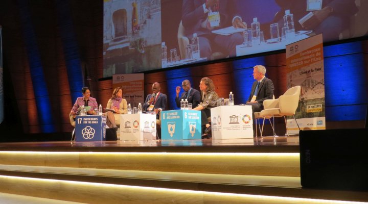 Panel discussion at the Unesco conference