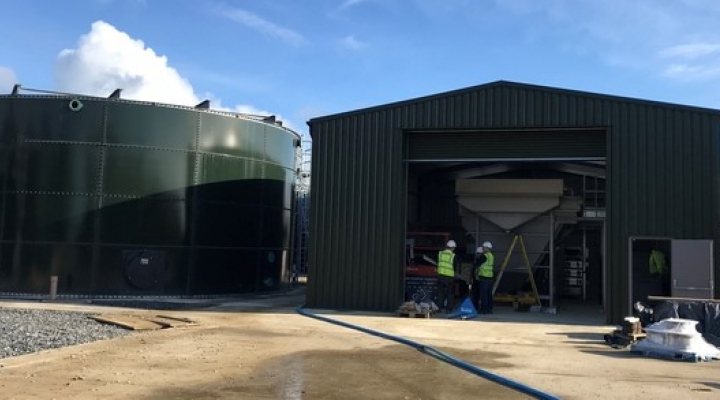 New wastewater treatment plant under construction at holiday park Hafan y Môr