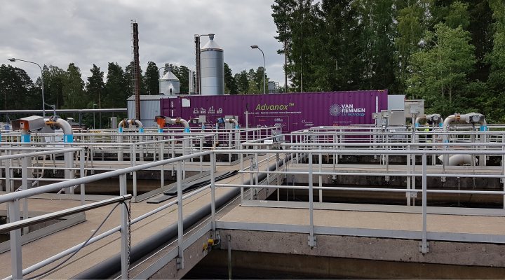 Waste water treatment plant Vaxjo in Sweden