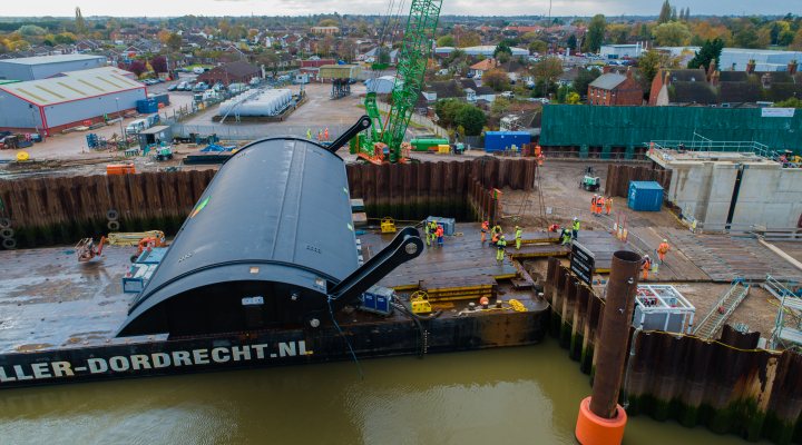 Boston flood barrier