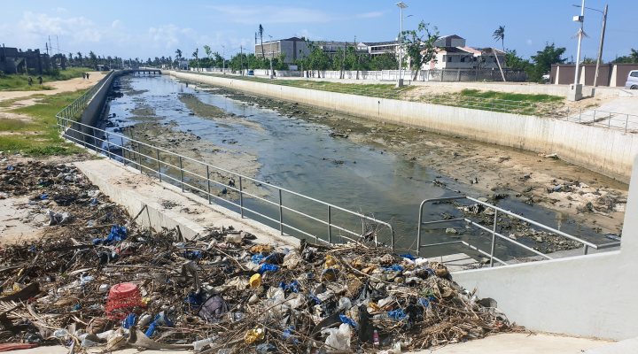 Drainage channel in Beira. Mozambique, after cylone Idai in March 2019. Photo: Bas Agerbeek, Arcadis