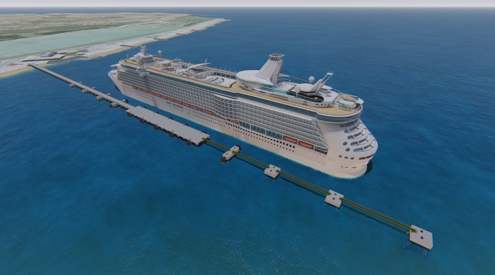 Design of new cruise jetty at Sir Bani Yas island in Adu Dhabi