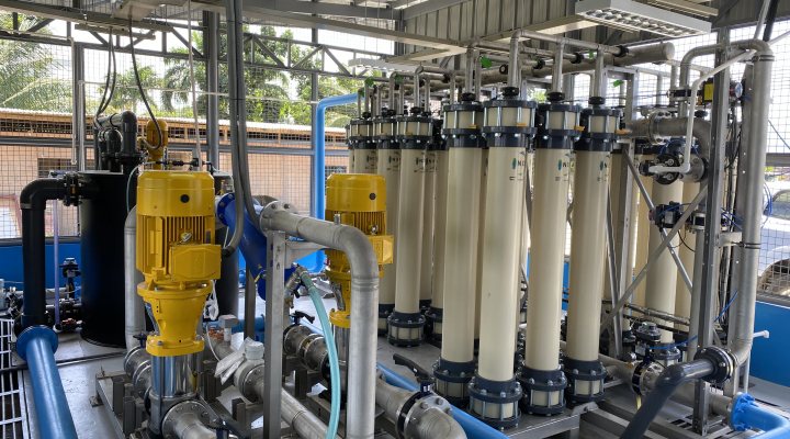 One step nanofilteration installatie to treat groundwater