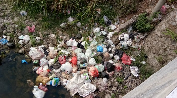 Pollution of Brantas river in Indonesia