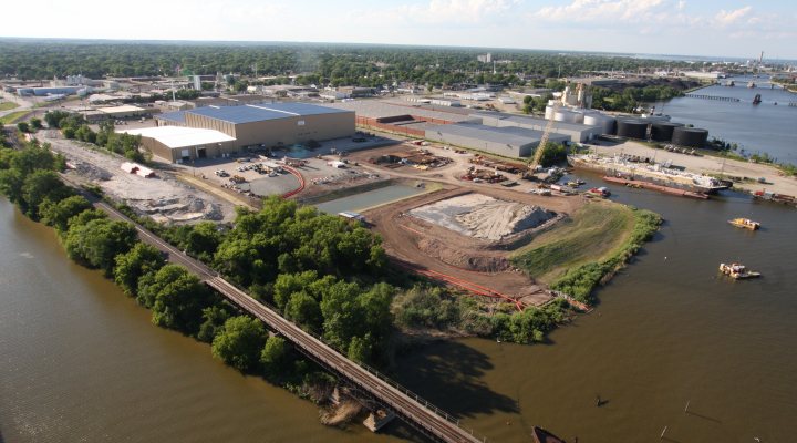 Facility of Boskalis to process PCB-contaminated sediment from the Fox river