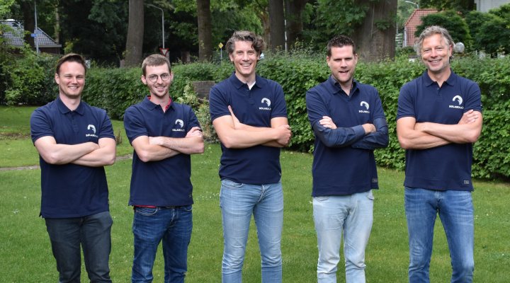 Inventors of the SolarDuck, a offshore floating solar energy unit