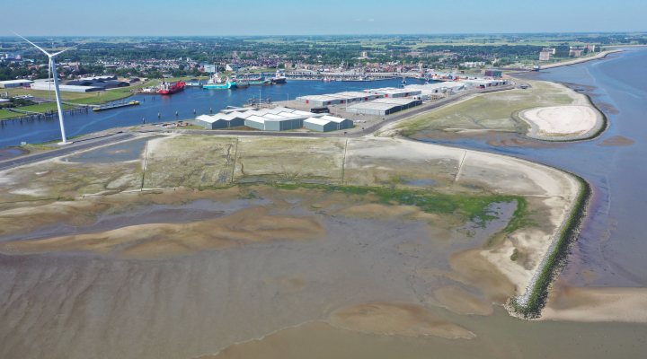 Catchment of muddy sediment along the Dutch coast near Delfzijl