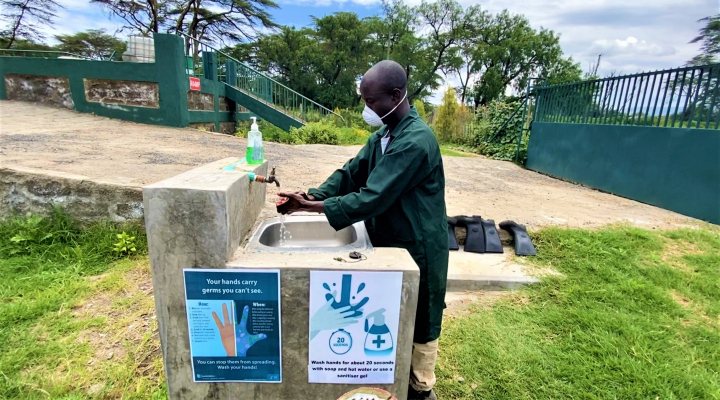 Handwashing in Africa during the Covuid pandemic in 2020