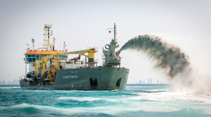 Trailing suction hopper dredger Coastway of Royal Boskalis Westminister