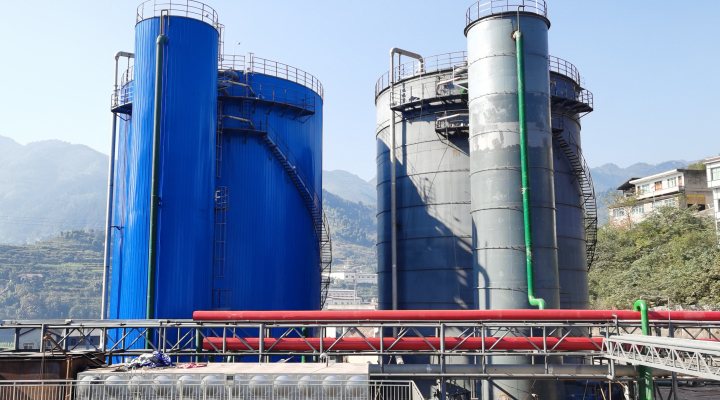 Hydrothane ECSB anaerobe waste water treatment plant in Taike, city of Maotai, China