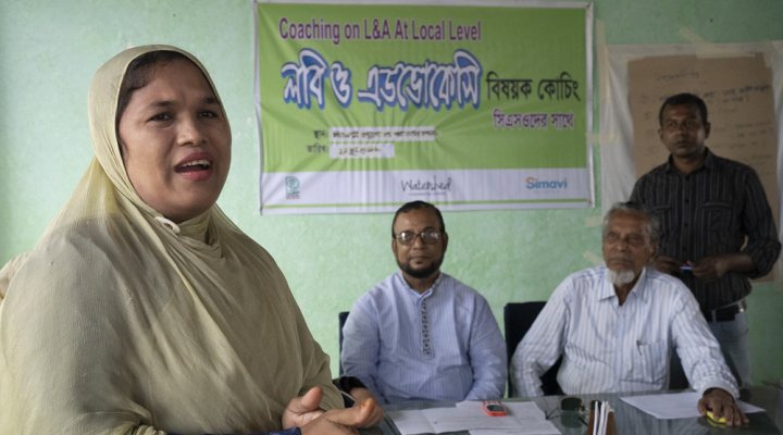 Workshop on lobby and advocacy in Bangladesh, supported by the Watershed programme