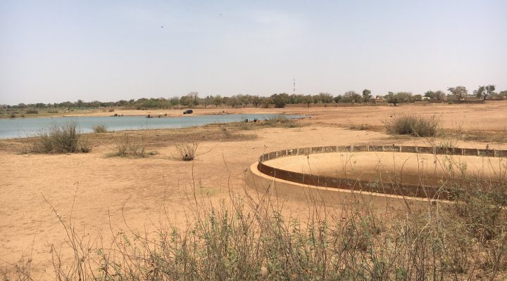 Water reservoir in Burkina Faso