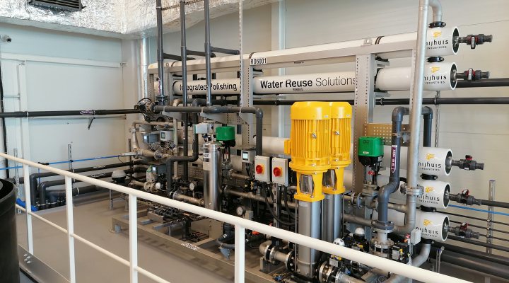 Reverse osmosis membranes at water reuse plant of L'Oréal Polen