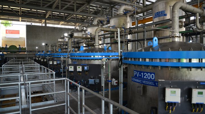 Ceramac membrane system at Choa Chu Kang works, Singapore