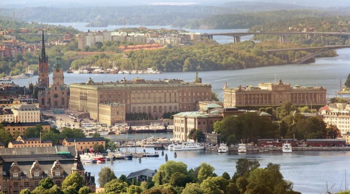 Aerial view of Stockholm