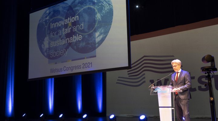 Opening of the Wetsus congress 2021 in Leeuwarden, the Netherlands on 4 October