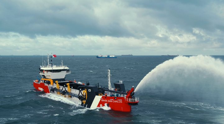 Bahia San Carlos dredger delivered by Royal IHC.