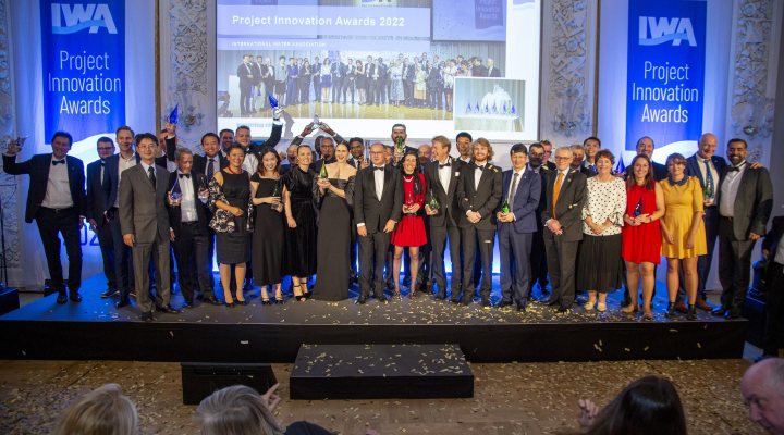 Group photo of the IWA Project Innovation Award winners 2022