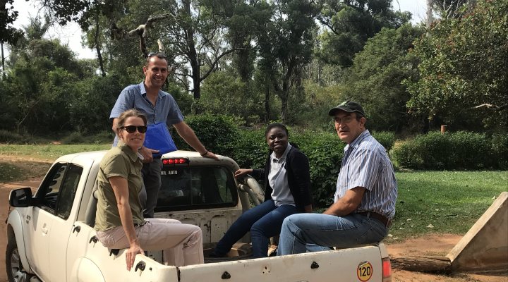 Team in Mozambique working on sustainable use of groundwater.