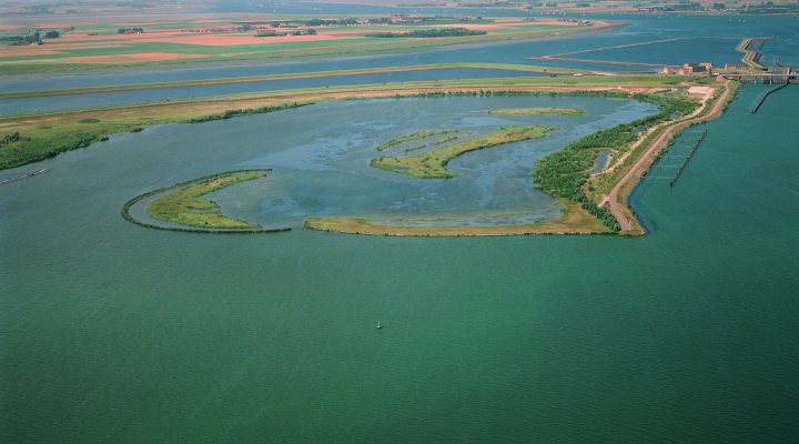 Aerial view of the Volkerak-Zoommeer area.
