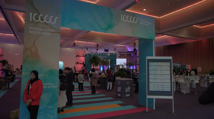 Entrance of Amsterdam International Water Week 2023.