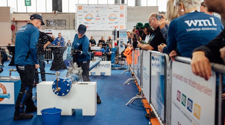 Pipefitting Championships at Aquatech Amsterdam 2023. This year’s winner was the Waterbedrijf Groningen, a Dutch utility, team.
