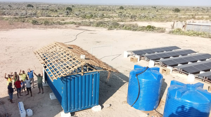 Site view of Elemental Water Maker's desalination project in Madagascar