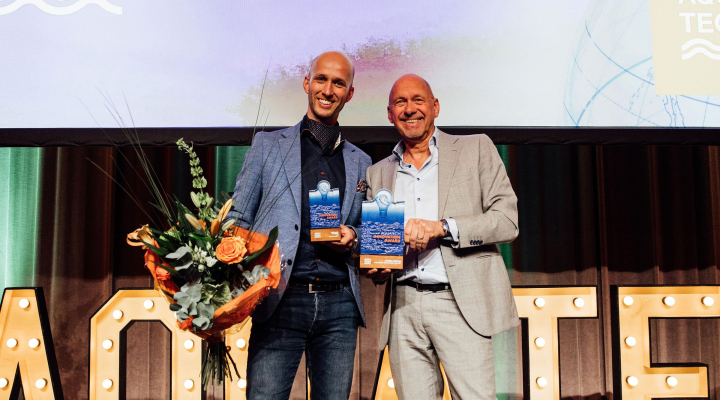 Aurea of Royal HaskoningDHV is the Overall Winner of the Aquatech Innovation Award 2025. Photo: Aquatech Amsterdam