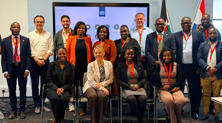 Delegation visit Rebel and Haskoning to Kenya on the commissiioning of the Nairobi flash flood early warning system