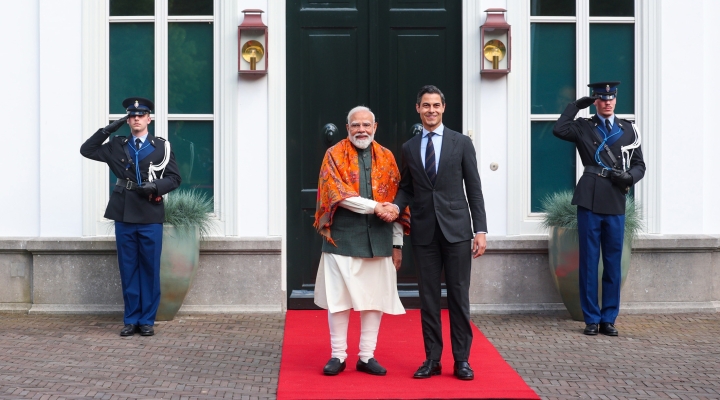  Prime Minister of India Shri Narendra Modi and Prime Minister of the Netherlands Rob Jetten, in May 16, 2026. Photo: Press Information Bureau (PIB), Government of India