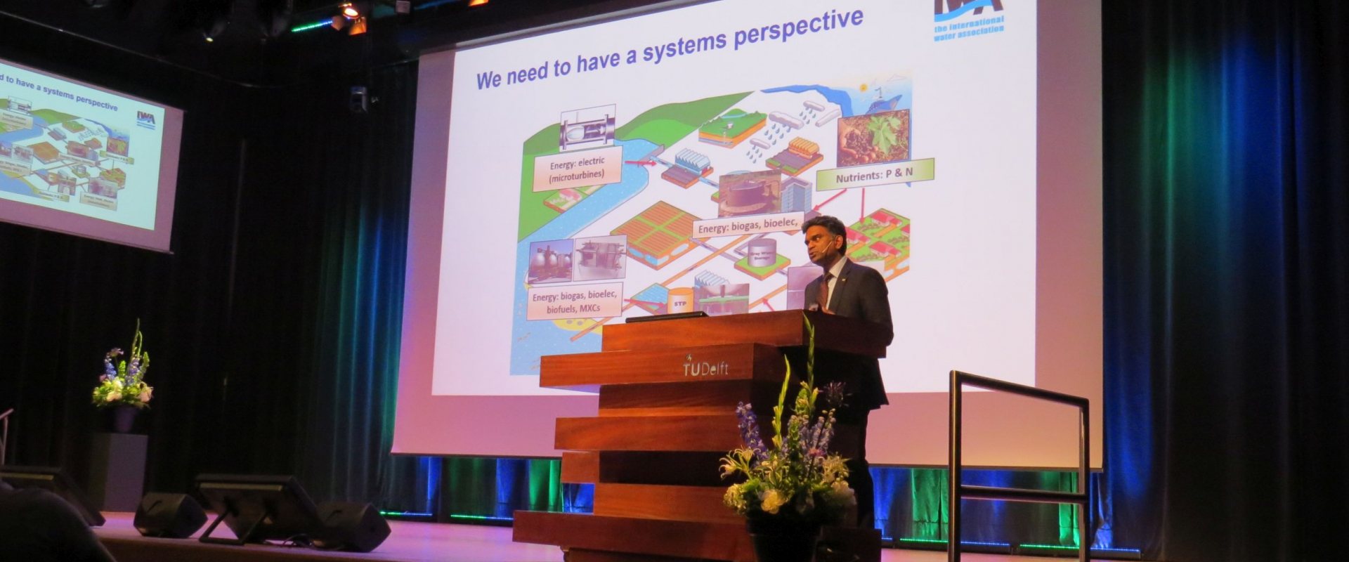 A speaker addresses the audience at AD16 Conference