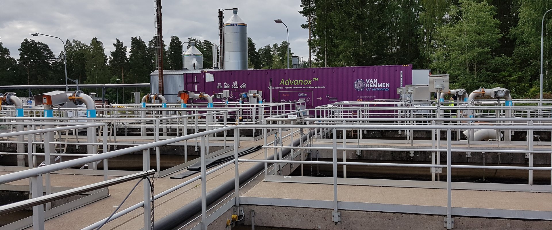 Waste water treatment plant Vaxjo in Sweden