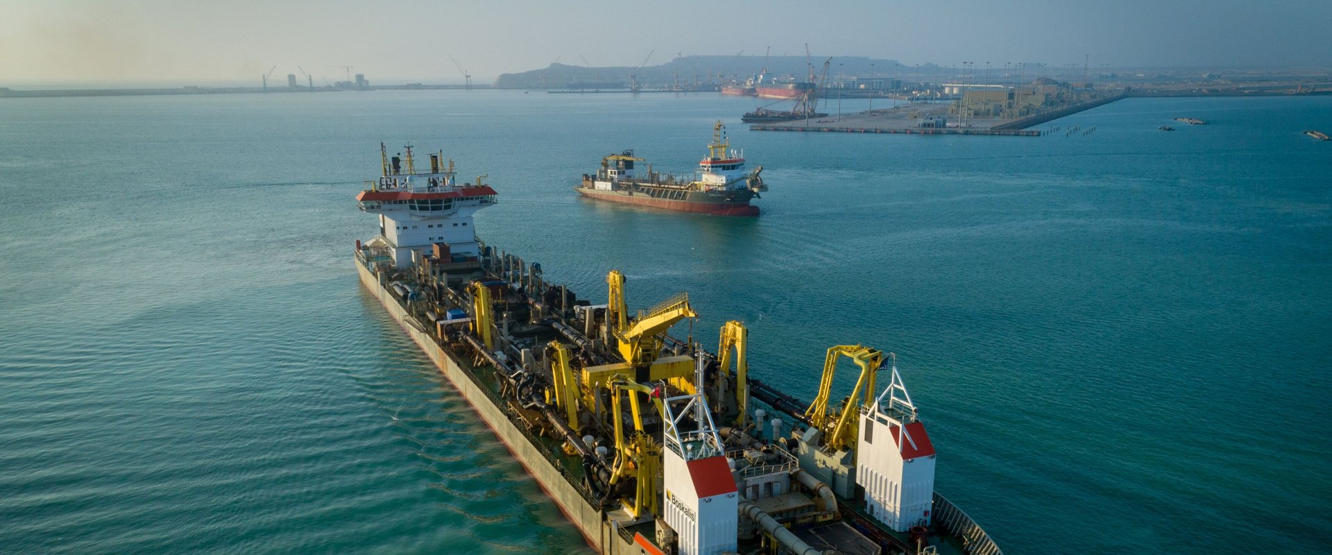 Boskalis railing suction hopper dredger Fairway