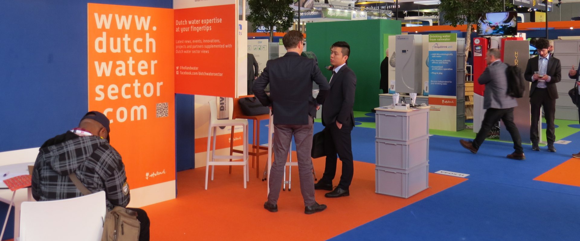 Netherlands pavilion at water technology trade fair Aquatech Amsterdam in November 2019