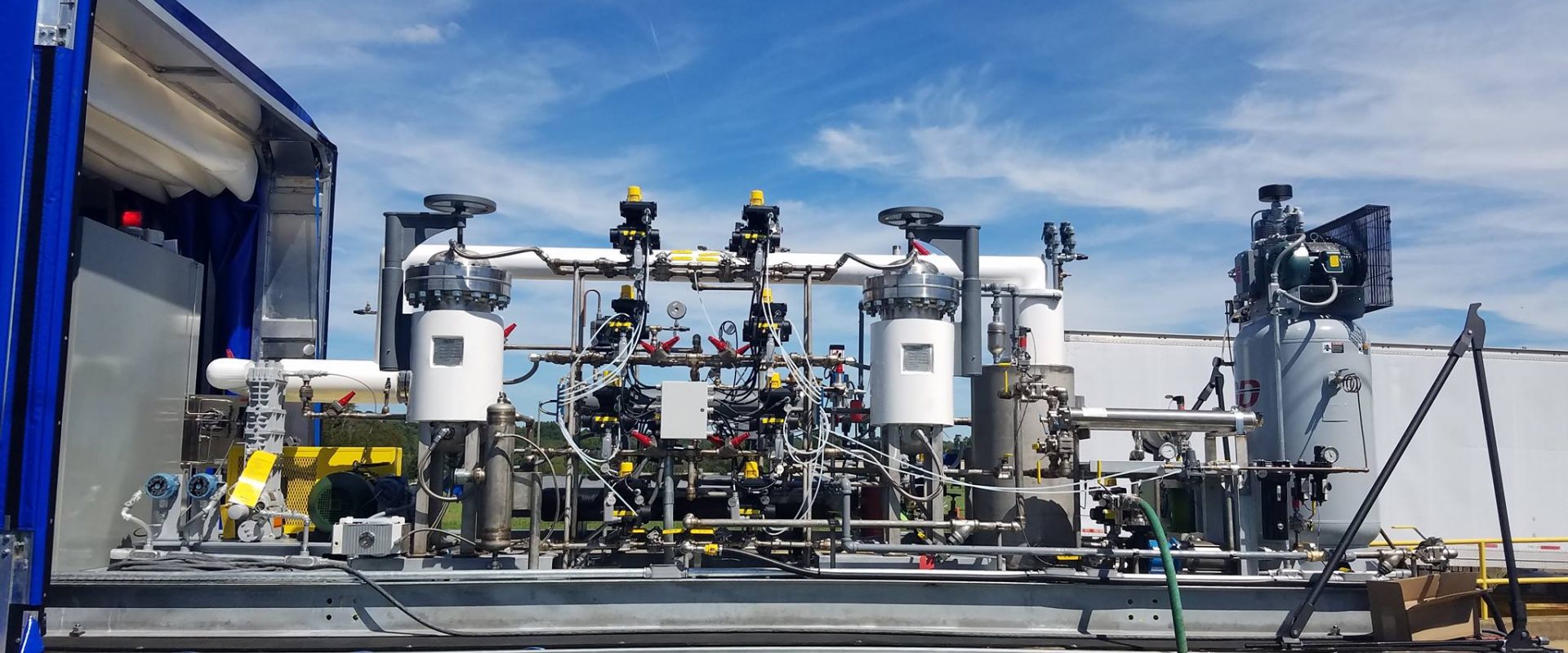 Trailered waste water treatment installation by ABS Materials