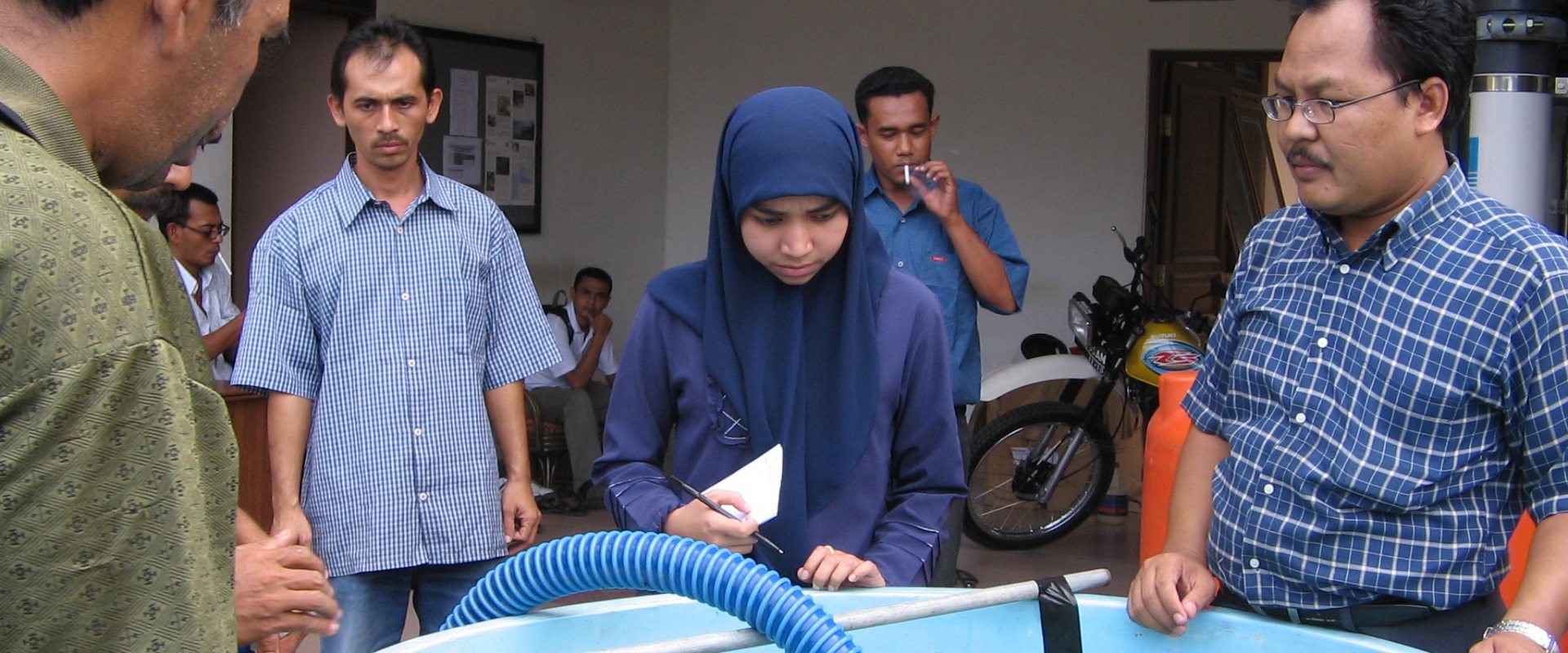 Training session on water treatment