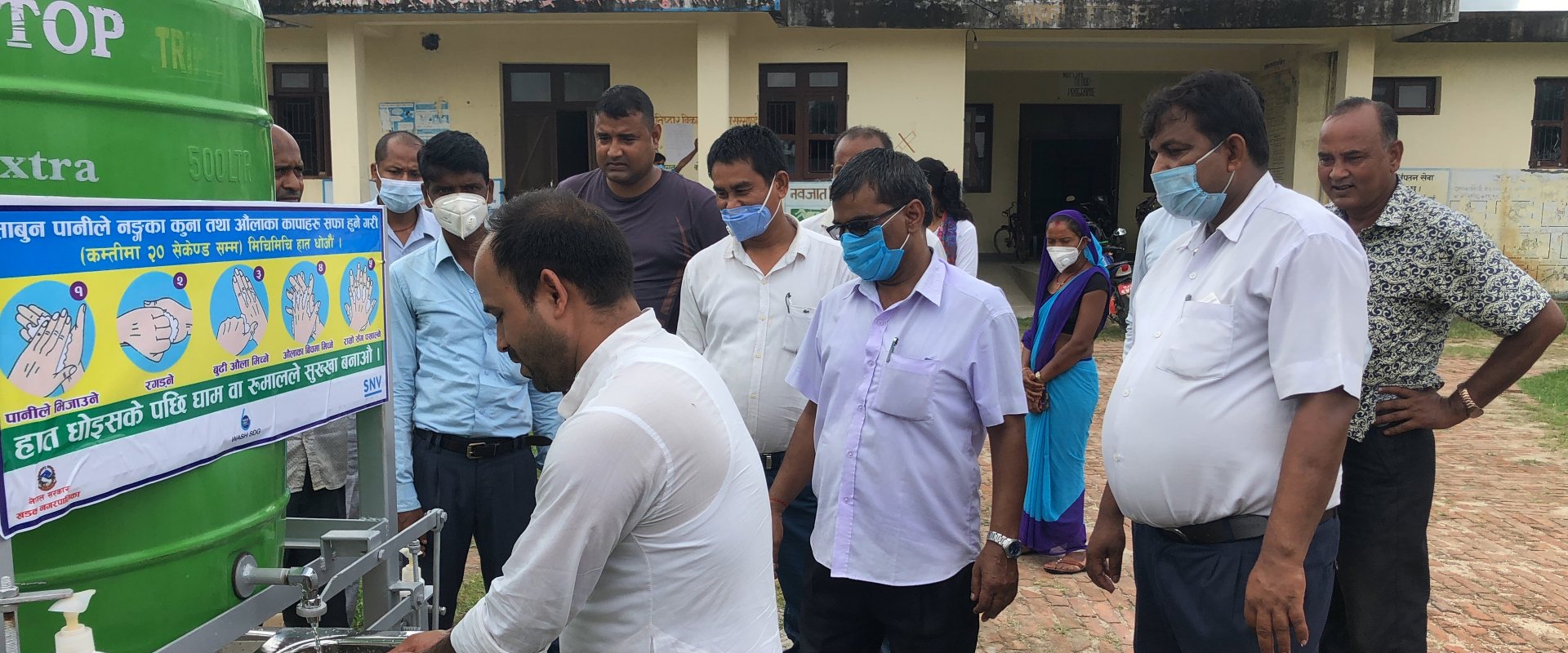 New handwashing facility in Nepal to fight Covid-19