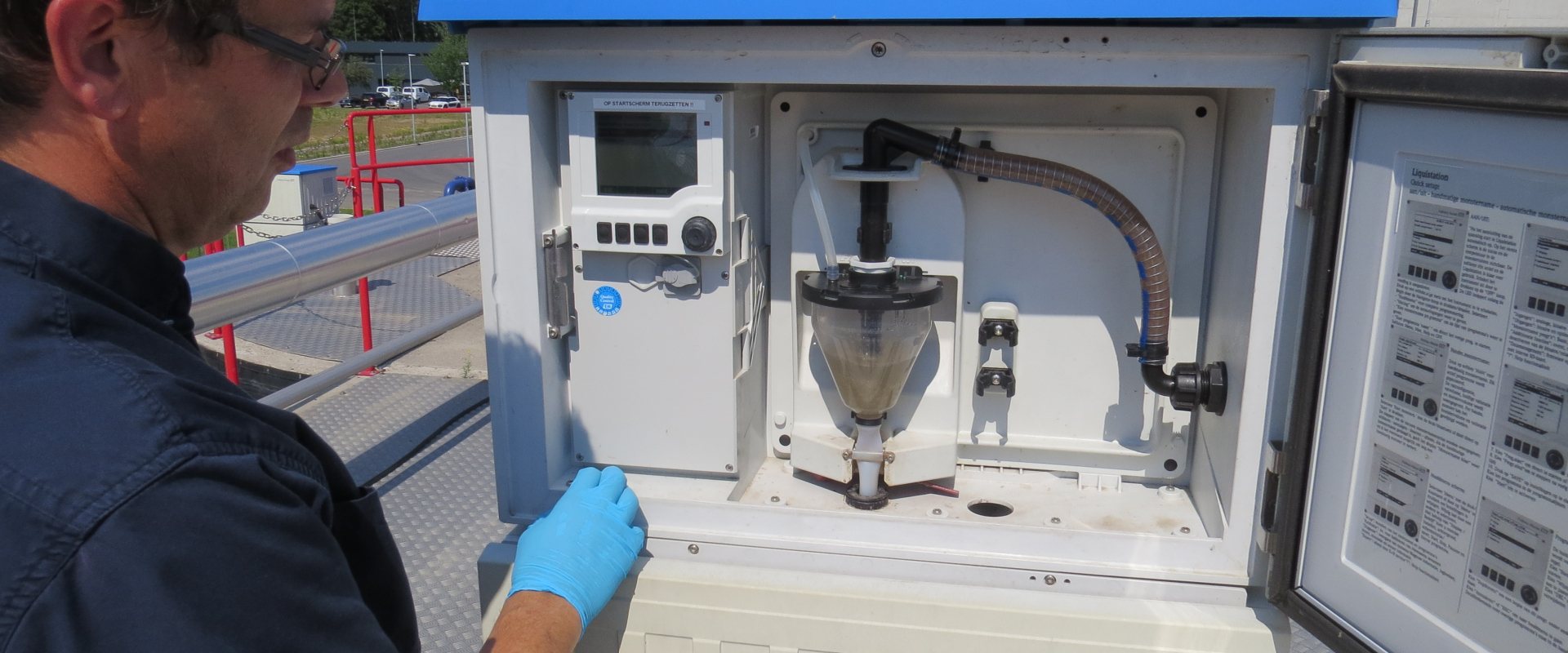 Sampling sewer water for Covid-19 surveillance at wwtp Den Bosch, the Netherlands