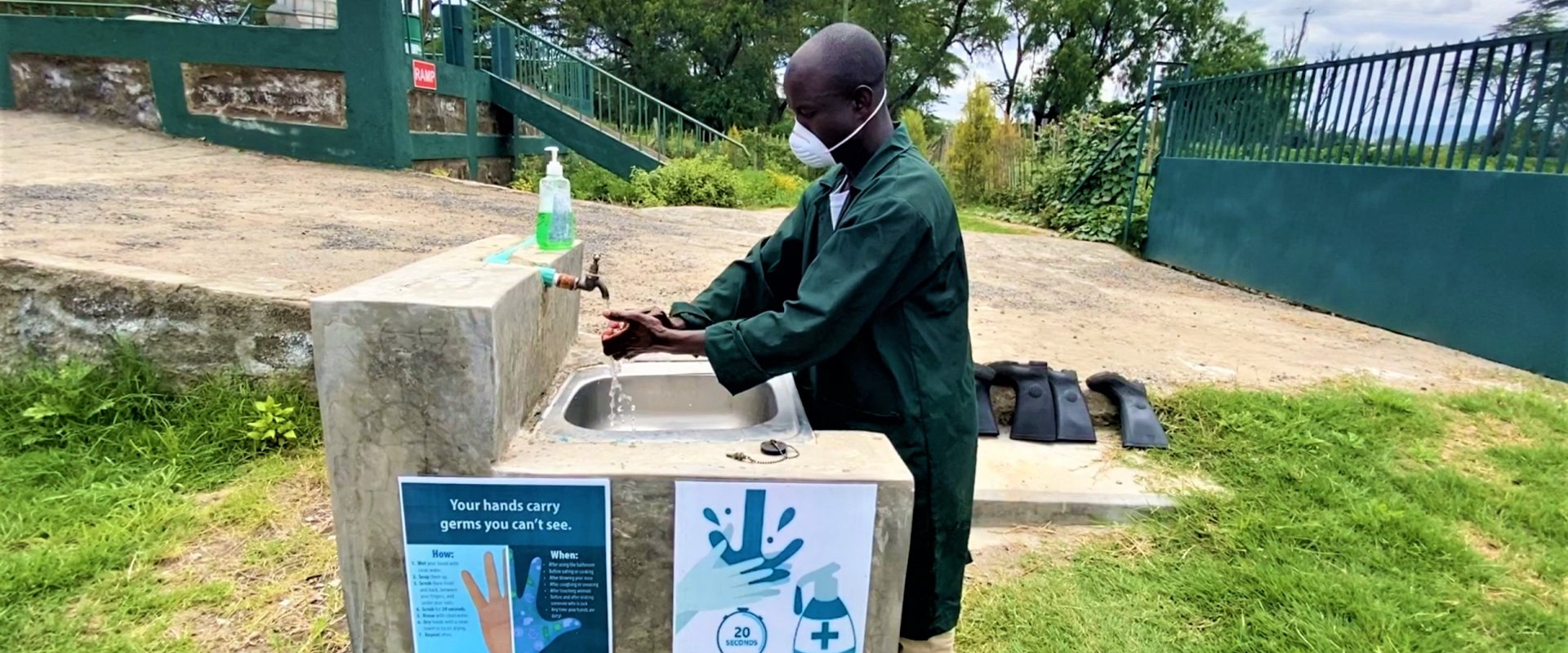Handwashing in Africa during the Covuid pandemic in 2020
